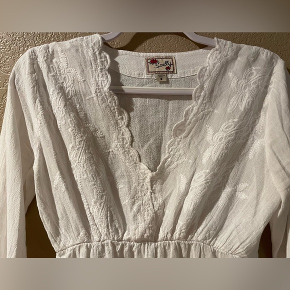 Scully White Embroidered Blouse - Picture 2 of 3